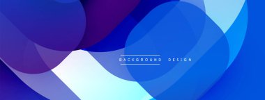 Soyut sıvı şekilleri üst üste binerek dinamik mavi mor gradyan oluşturur. Modern tasarım, hareket, derinlik ve görsel ilgiyi çağrıştırıyor. Minimalist estetik arka planlar.