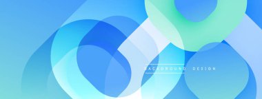 Soyut arkaplan özellikleri üst üste binen daireler, değişik tonlarda mavi, turkuaz. Pürüzsüz gradyanlar dinamik görsel efekt yaratır. Modern tasarım ögesi uygun dijital projeler.