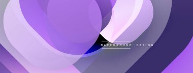 Soyut lavanta katmanları akışkan şekiller yaratır. Yumuşak eğimler derinliği, modern tasarım elementlerini gösteriyor. Asgari metin ince markalaşma ekler.