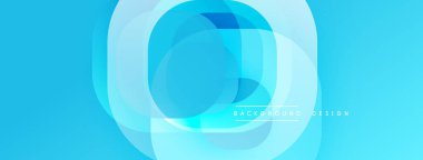 Soyut mavi katmanlar dairesel tasarım yaratır. Yumuşak eğimler derinliği, modern estetiği akla getiriyor. Minimalist kompozisyon, temiz görsel etki.