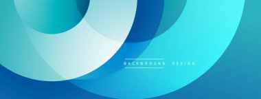 Soyut mavi katmanlar dairesel tasarım yaratır. Minimalist arkaplan, modern estetik, pürüzsüz gradyanlar mevcut.