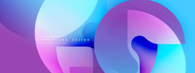 Soyut sıvı şekiller, canlı renklerin karışımı. Modern tasarım, pürüzsüz eğimler dinamik kompozisyon yaratır. Arkaplanda metin ögeleri.