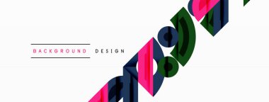 Soyut geometrik şekiller dinamik arkaplan yaratır. Pembe, lacivert, yeşil elementler kesişiyor, zikzak deseni oluşturuyor. Minimalist tasarım, temiz çizgileri, modern estetiği vurguluyor.