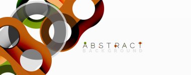 Soyut tasarım özellikleri üst üste binen daireler, kıvrımlar. Renkler arasında turuncu, kahverengi, yeşil, gri, beyaz sayılabilir. Modern, dinamik kompozisyon görsel ilgi yaratır. Basit arkaplan şekilleri geliştirir.