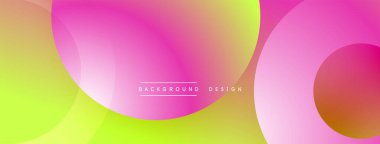 Soyut sıvı şekilleri canlı pembe, sarı ve yeşil renkleri harmanlıyor. Pürüzsüz gradyanlar dinamik bileşim oluşturur. Minimalist tasarım modern estetik, mükemmel arkaplan öneriyor.