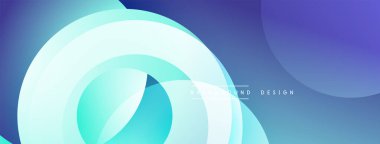 Soyut akışkan şekiller, havalı maviler, turkuaz renkler dinamik arkaplan oluşturur. Yumuşak eğimler hareketi gösterir, modern tasarım estetiği. Minimalist kompozisyon.