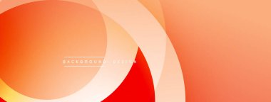 Soyut arkaplan özellikleri üst üste biniyor. Sıcak turuncu, şeftali tonları pürüzsüz gradyanlar yaratır. Dijital projeler ve sunumlar için uygun minimalist tasarım.