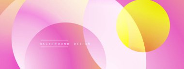 Soyut arkaplan özellikleri üst üste biniyor. Yumuşak gradyanlar pembe, turuncu ve sarı renkleri harmanlarlar. Minimalist tasarım modern estetik ve temiz sunumu çağrıştırıyor.