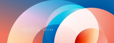 Soyut arkaplan özellikleri üst üste biniyor. Renkler harmanlanmış şeftali, mavi, mor, turuncu. Modern tasarım akıcılığı, sıcaklığı, görsel uyumu çağrıştırıyor. Basit ama etkili bileşim.