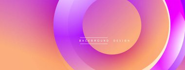 Soyut enerji katmanları akış eğimini yaratır. Dairesel şekiller örtüşür, dinamik görsel efekt oluşturur. Yumuşak renkler kusursuz harmanlanarak modern estetik sunar..