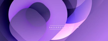 Soyut mor katmanlar akışkan şekiller yaratır. Dereceli gölgeler derinlik sunar, modern estetik. Minimum metin arkaplan tasarım ögesini gösterir. Yumuşak geçişler, görsel çekicilik..