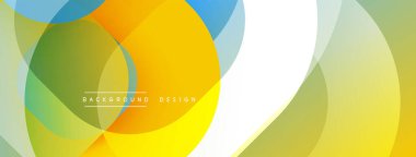 Soyut renkli çemberler dinamik görsel efektler yaratıyor. Parlak renkler harmanlanarak modern arkaplan tasarımı oluşturur. Yumuşak eğimler bileşimi güçlendirir.