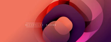 Soyut girdap şekilleri dinamik bileşimler yaratır. Sıcak renk paleti baskın, şeftaliden koyu bordo rengine kadar değişiyor. Modern tasarım hareketi çağrıştırıyor, derinliği.