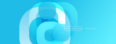 Soyut mavi katmanlar dairesel tasarım yaratır. Dereceli gölgeler derinlik sunar, modern estetik. Minimalist kompozisyon arka planlara, sunumlara, dijital sanata uyar.