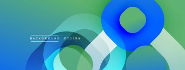 Soyut arkaplan özellikleri üst üste binen daireler, gradyanlar. Mavi, yeşil renkler kompozisyona hakim. Modern tasarım ögesi dijital projeler ve sunumlar için uygundur. Pürüzsüz geçişler görsel ilgi yaratır.