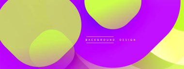 Soyut canlı arkaplan özellikleri üst üste biniyor. Sarı, yeşil, mor renkler dinamik kompozisyon yaratır. Modern tasarım dijital projeler ve sunumlar için uygundur.