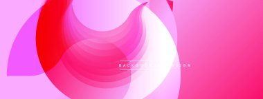Soyut pembe arka plan örtüşen dairesel katmanlar. Gradyan gölgeler dinamik görsel efekt yaratır. Modern tasarım dijital projeler ve sunumlar için uygundur.