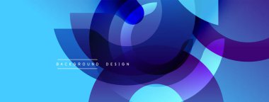 Üst üste binen dairesel katmanlar içeren soyut bileşim. Mavi ve mor tonlarda, dinamik görsel efekt yaratır. Arkaplan ve sunumlar için uygun modern tasarım.