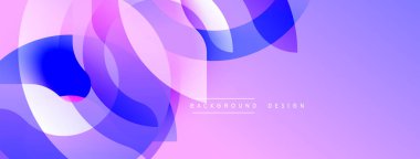 Soyut arkaplan özellikleri üst üste binen şeffaf çemberler. Güneş gözlükleri canlı mor, mavi, pembe dinamik görsel efekt yaratıyor. Modern tasarım ögesi.