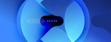 Soyut mavi tasarım üst üste binen dairesel katmanlar içeriyor. Karanlık merkez derinlik yaratır, pürüzsüz eğimler modern estetik sunar. Arkaplan için uygun minimalist kompozisyon.