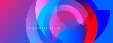 Soyut renkli katmanlar dinamik dairesel tasarım yaratır. Canlı gradyanlar harmanlanarak modern arkaplan oluşturur. Pürüzsüz şekiller hareketi, enerjiyi, görsel çekiciliği akla getiriyor.