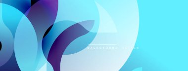 Soyut sıvı şekilleri örtüşür, parlak mavi ve mor renkler yaratır. Modern tasarım hareketi, enerjiyi, dijital sanat estetiğini öneriyor. Sunumlar ve web siteleri için temiz arkaplan.