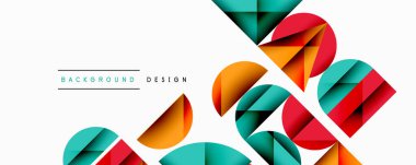 Soyut geometrik şekiller örtüşür ve canlı bir tasarım yaratır. Renkler arasında deniz mavisi, turuncu, kırmızı, siyah var. Modern estetik, arka planlar ve sunumlar için uygun. Minimalist kompozisyon.