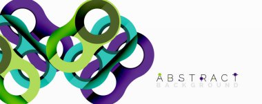 Renkli kurdeleler birbirine dolanır, dinamik soyut kompozisyon oluşturur. Parlak renkler harmanlanır, modern görsel deneyimler oluşturur. Pürüzsüz şekiller hareketi, enerjiyi akla getiriyor.