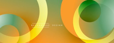 Soyut tasarım özellikleri üst üste binen daireler, sıcak renk paleti. Gradyan gölgeler derinlik yaratır, modern estetik. Yumuşak geçiş, minimalist kompozisyon. Sunumlar ve web siteleri için ideal arkaplan.