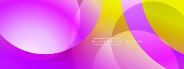 Soyut arkaplan özellikleri üst üste binen daireler, canlı pembeler, sarılar, portakallar. Pürüzsüz gradyanlar akış yaratır, modern görsel efekt. Dijital projeler için uygun minimalist tasarım.