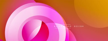 Soyut akış katmanları, canlı pembeler, portakallar dinamik bileşim oluşturur. Yumuşak eğimler hareketi, modern estetiği akla getiriyor. Arkaplan tasarımı ögesi.