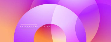 Soyut arkaplan özellikleri üst üste biniyor. Renkler turuncu, pembe ve mordan modern görsel efekt yaratıyor. Dijital projeler için uygun minimalist tasarım.