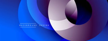 Soyut tasarım özellikleri üst üste biniyor. Renkler maviden mora geçerek dinamik görsel efekt yaratır. Arka planlar ve sunumlar için modern estetik.