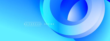 Soyut mavi tasarım üst üste binen dairesel katmanlar içeriyor. Gradyan gölgeler derinlik yaratır, modern estetik. Özgeçmiş ve sunumlar için uygun minimalist kompozisyon. Yumuşak geçişler, canlı renk paleti.