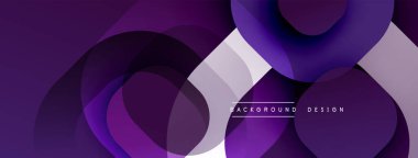 Soyut mor arkaplan, üst üste binen daireler oluşturarak dinamik katmanlar oluşturur. Yumuşak eğimler derinlik ekler, modern estetik dijital projeler için uygundur. Minimalist tasarım.