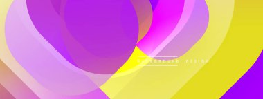 Soyut sıvı şekilleri canlı mor, pembe ve sarı renkleri harmanlıyor. Pürüzsüz gradyanlar dinamik bileşim oluşturur, hareket ve enerji izlenimi uyandırır. Arka planlar için modern tasarım ögesi.