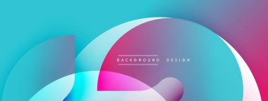 Soyut sıvı şekilleri canlı turkuaz, pembe ve mor renkleri harmanlar. Modern tasarım, dinamik görsel efekt yaratan üst üste binen katmanlar içerir. Metin arkaplan tasarımı okur.