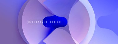 Soyut sıvı şekilleri örtüşür ve dinamik mavi gradyan arkaplan oluşturur. Modern tasarım yumuşak kıvrımlar, pürüzsüz geçişler, minimalist estetik içerir. Dijital projeler için ideal.