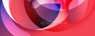 Soyut sıvı şekilleri üst üste binerek dinamik bileşim oluşturur. Kırmızı, mor, beyaz renkler düzgün bir şekilde harmanlanır. Arka planlar ve sunumlar için modern tasarım öğesi. Minimalist estetik.