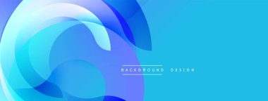 Soyut sıvı şekilleri örtüşür ve dinamik mavi gradyan arkaplan oluşturur. Modern tasarım hareketi, enerjiyi, entelektüeli çağrıştırıyor. Dijital projeler ve sunumlar için mükemmel.