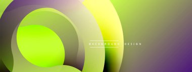 Soyut canlı katmanlar dinamik bileşim yaratır. Renkler karışıyor, dairesel şekiller oluşturuyor. Modern tasarım enerjiyi, tazeliği, görsel çekiciliği çağrıştırıyor. Düz geçişler temiz estetik sunar.