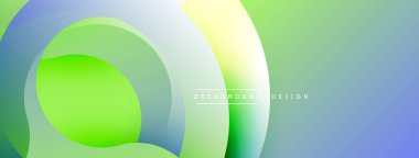 Soyut sıvı şekilleri örtüşür, canlı gradyanlar yaratır. Mavi, yeşil, sarı renkler düzgün bir şekilde harmanlanır. Modern tasarım hareketi, tazeliği, pozitifliği çağrıştırıyor. Dijital arkaplanlar için minimalist estetik.