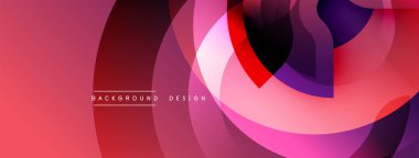 Soyut tasarım özellikleri üst üste binen daireler, gradyanlar. Gözlükler kırmızı, mor, pembe. Modern estetik arka planlar, sunumlar, dijital sanat için uygun. Minimalist kompozisyon.