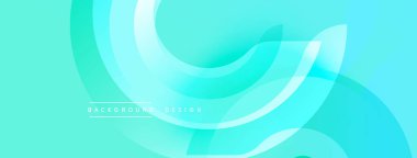 Soyut turkuaz arka plan. Pürüzsüz akış şekilleri dinamik bileşimler yaratır. Yumuşak eğimler hareketi, modern estetiği akla getiriyor. Dijital projeler için uygun minimalist tasarım.