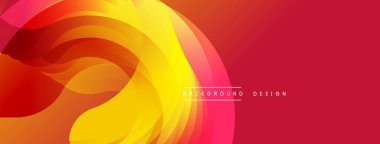 Soyut akışkan şekiller, canlı gradyanlar. Sıcak renkler baskın gelir, portakallar, sarılar. Modern tasarım enerji, hareket, dinamik görsel deneyim öneriyor. Yumuşak geçişler derinlik yaratır.