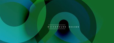 Soyut sıvı şekilleri üst üste binerek dinamik bileşim oluşturur. Renkli yeşiller, mavi renkler pürüzsüzce karışıyor. Metin arka plan tasarımı okur. Modern estetik, dijital projeler için uygun.