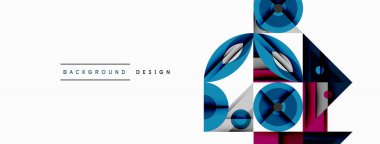 Soyut geometrik bileşim. Mavi, mor renkler modern tasarım yaratır. Şekiller birbirine kenetlenerek çiçek veya kristal desen oluşturur. Minimalist estetik, temiz çizgiler, uygun arkaplan ögesi.