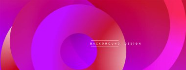 Soyut akışkan şekiller, canlı morumsu morlar, mor renkler dinamik bir zemin oluşturur. Yumuşak eğimler hareketi gösterir, modern tasarım estetiği. Minimalist kompozisyon.