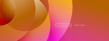 Soyut arkaplan özellikleri üst üste biniyor. Turuncudan pembeye sıcak renk paleti geçişleri. Arkaplan kullanımını gösteren metin içeren minimalist tasarım. Yumuşak eğimler derinlik yaratır.