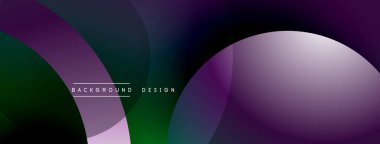 Soyut sıvı şekilleri dinamik bileşim oluşturur. Koyu mor, yeşil renkler tasarımda baskın. Modern estetik, arka planlar ve sunumlar için uygun. Minimalist stil.